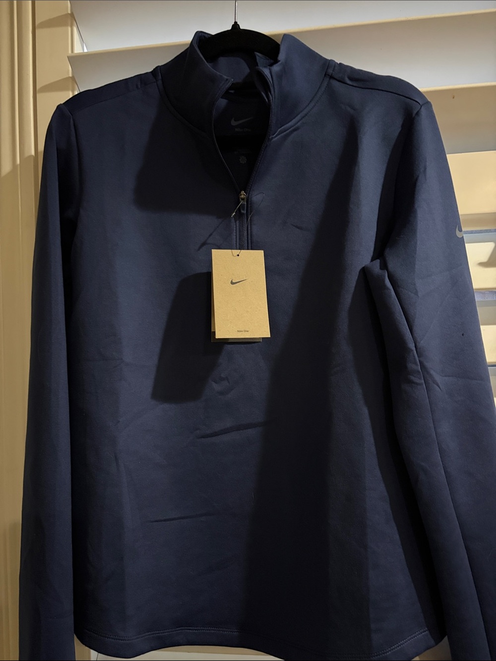 Nike Navy Blue Quarter-Zip Therma-Fit Pullover